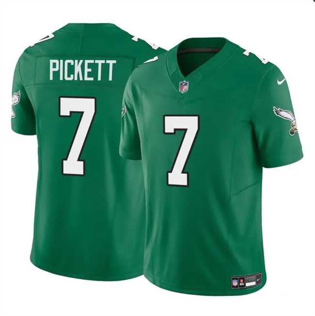Men & Women & Youth Philadelphia Eagles #7 Kenny Pickett Green 2023 F.U.S.E Throwback Vapor Untouchable Limited Stitched Jersey->philadelphia eagles->NFL Jersey